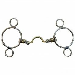 French Equestrian Jump'in 3 Ring High Port French Link Bit