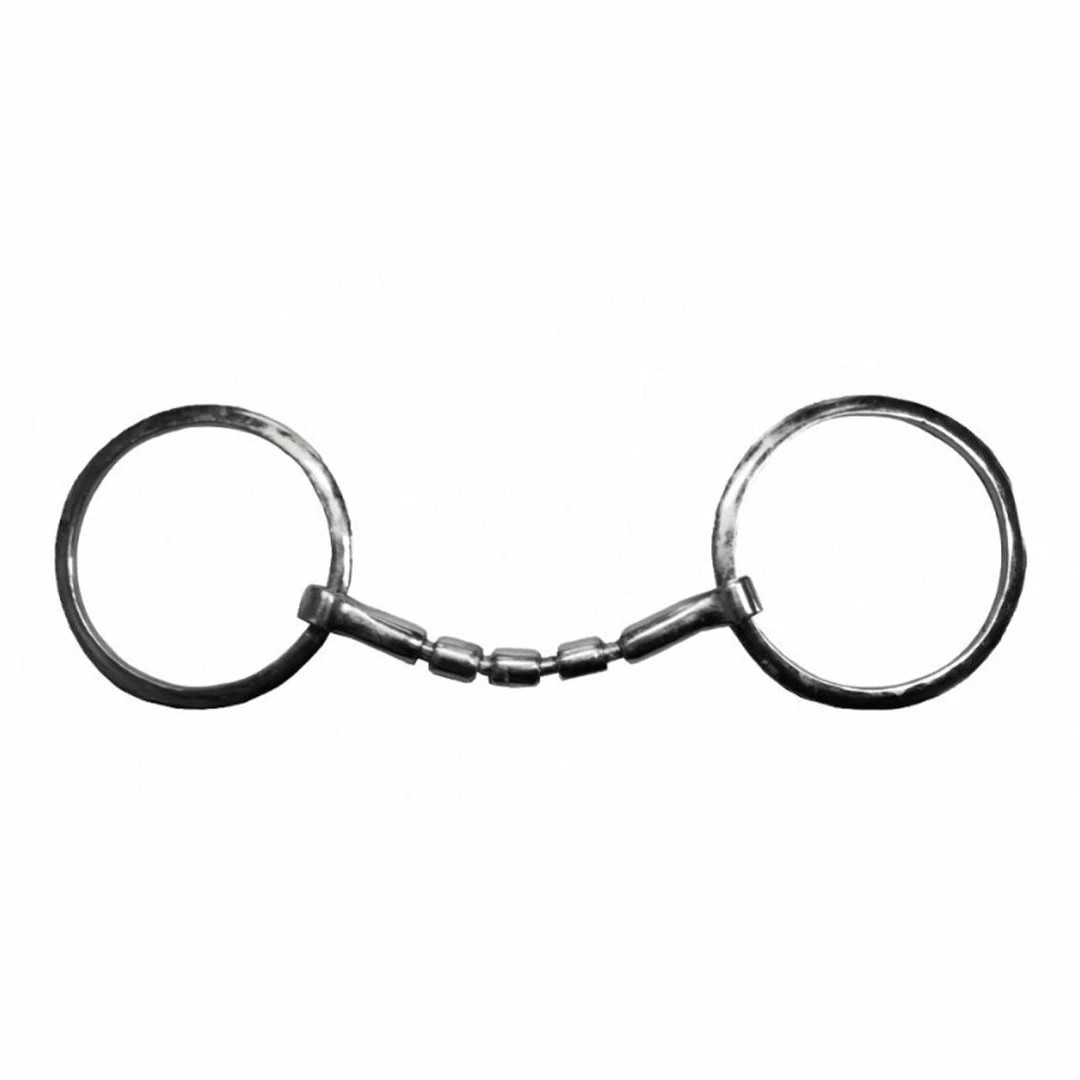 French Equestrian Horse Bits Jump'in Blocked Bit With Rollers 3 French Equestrian Horse Bits Jump'in Blocked Bit With Rollers