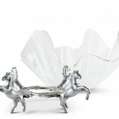 Arthur Court Equestrian 11" Acrylic Bowl With Horse Stand Equestrian Decor 8 Arthur Court Equestrian 11