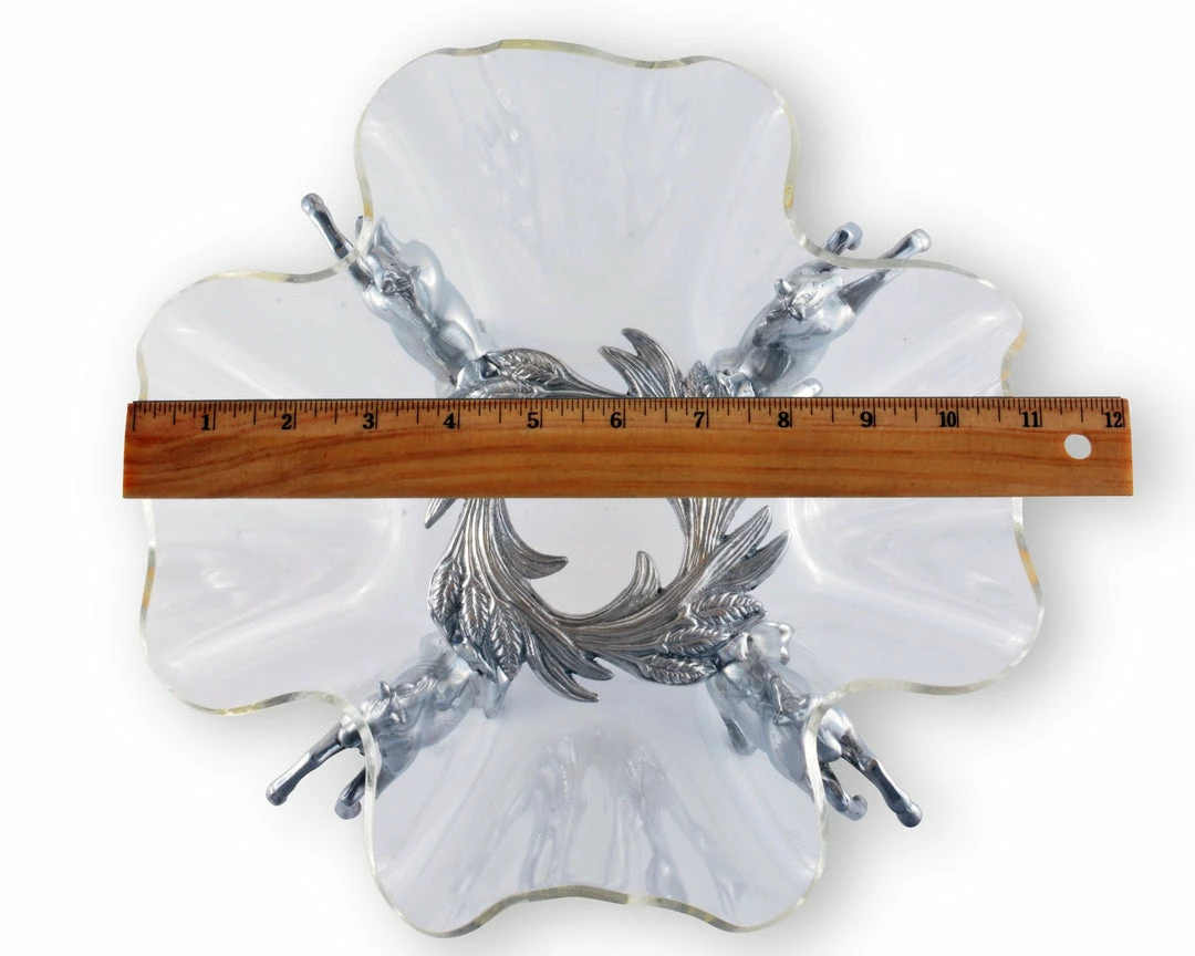 Arthur Court Equestrian 11" Acrylic Bowl With Horse Stand Equestrian Decor 4 Arthur Court Equestrian 11" Acrylic Bowl With Horse Stand Equestrian Decor