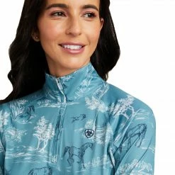 Ariat Women's Lowell 2.0 1/4 Zip Long Sleeve Baselayer Prints