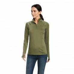 Ariat Women's Lowell 2.0 1/4 Zip Long Sleeve Baselayer Solids