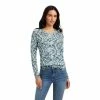 Ariat Women's Melange Print Long Sleeve Shirt
