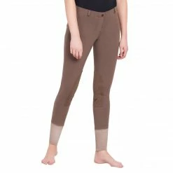 JPC Equestrian TuffRider Ladies Starter Lowrise Pull On Knee Patch Breeches