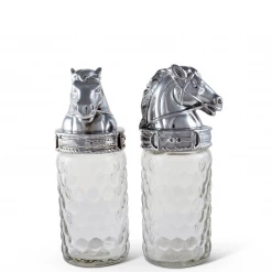 Arthur Court Salt And Pepper Set - Horse Head Equestrian Decor