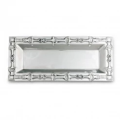 Arthur Court Equestrian Oblong Tray - Bit Pattern Equestrian Decor
