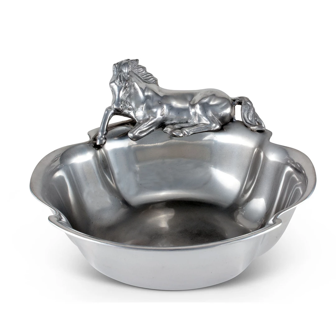 Equestrian Decor Arthur Court Equestrian Bowl - 12 1/2" 3 Equestrian Decor Arthur Court Equestrian Bowl - 12 1/2"