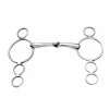 Weatherbeeta Korsteel Stainless Steel Jointed 3 Ring Dutch Gag Bit 1 Weatherbeeta Korsteel Stainless Steel Jointed 3 Ring Dutch Gag Bit