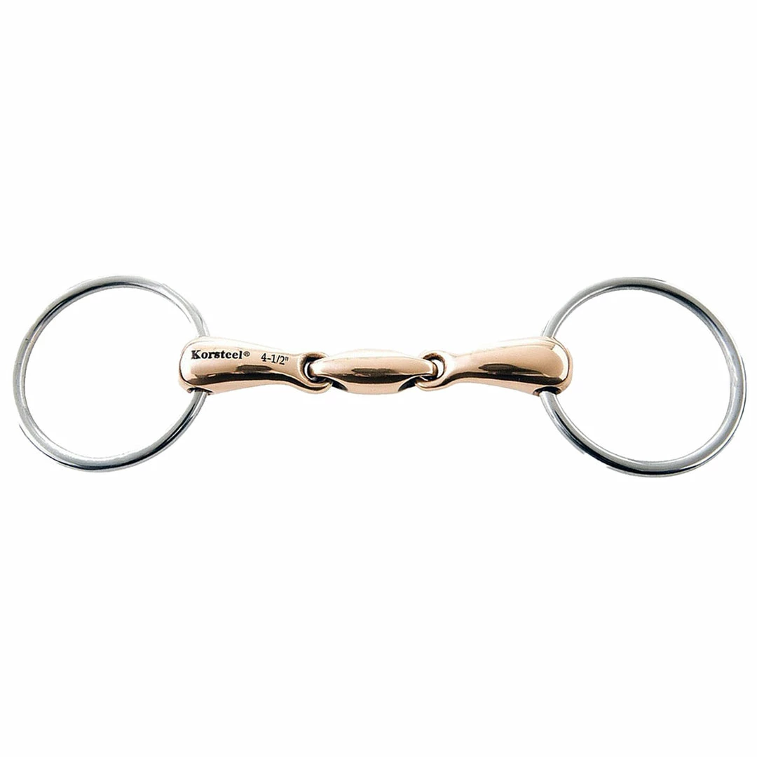 Weatherbeeta JP Korsteel Copper Mouth Oval Link Loose Ring Snaffle Bit Horse Bits 3 Weatherbeeta JP Korsteel Copper Mouth Oval Link Loose Ring Snaffle Bit Horse Bits