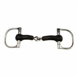 Weatherbeeta Horse Bits JP Korsteel Rubber Mouth Jointed Dee Ring Snaffle Bit