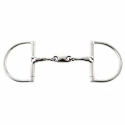 Weatherbeeta Horse Bits JP Korsteel Stainless Steel Oval Link Hunter Dee Ring Snaffle Bit