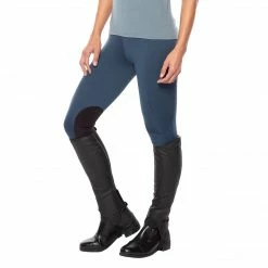 Kerrits Women's Flow Rise Performance Knee Patch Tight Solids Breeches