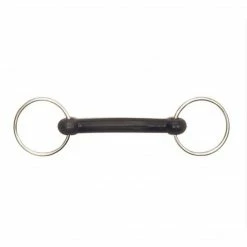 English Riding Supply Centaur Stainless Steel Rubber Dog Bone Loose Ring Bit Horse Bits