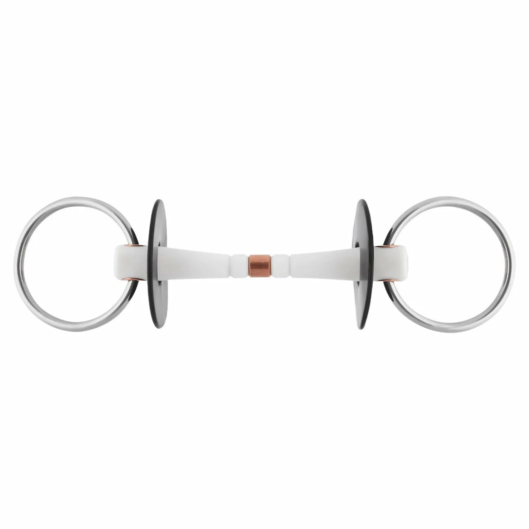 Horse Bits Herm Sprenger Nathe Mullen Mouth Loose Ring With Copper Link - 20mm 3 Horse Bits Herm Sprenger Nathe Mullen Mouth Loose Ring With Copper Link - 20mm