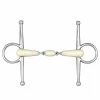 English Riding Supply Happy Mouth Double Jointed Roller Mouth Full Cheek Horse Bits