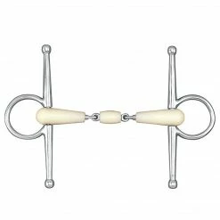 English Riding Supply Happy Mouth Double Jointed Roller Mouth Full Cheek Horse Bits