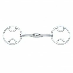 English Riding Supply Centaur Stainless Steel Loop Ring Oval Mouth Gag Bit
