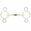 English Riding Supply Happy Mouth Copper Roller Mouth 2-Ring Pessoa Gag Bit