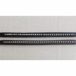 Red Barn By KL Select Graphite Crystal Browband English Bridles