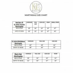 Red Barn By KL Select Square Raised Fancy Standing Martingale