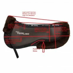 ThinLine Trifecta Half Pad With Sheepskin Rolls Saddle Pads & Fittings
