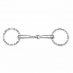 Partrade Metalab Weymouth Bradoon Loose Ring Snaffle Horse Bits