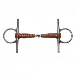 Partrade Metalab Leather Full Cheek Pinchless Snaffle