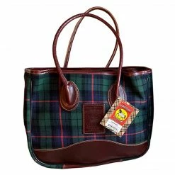 Jacks Mfg 5/A Baker Tartan Plaid Taylor Tote Equestrian Bags & Luggage