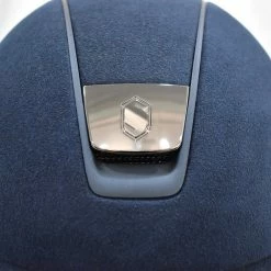 Samshield Custom Miss Shield Blue Alcantara Helmet