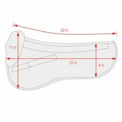 Equine Comfort Products Saddle Pads & Fittings ECP Classic Sheepskin Half Pad