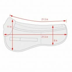 Equine Comfort Products Saddle Pads & Fittings ECP Classic Wool Half Pad