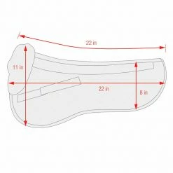 Equine Comfort Products ECP Classic Sheepskin Half Pad Saddle Pads & Fittings 5 Equine Comfort Products ECP Classic Sheepskin Half Pad Saddle Pads & Fittings