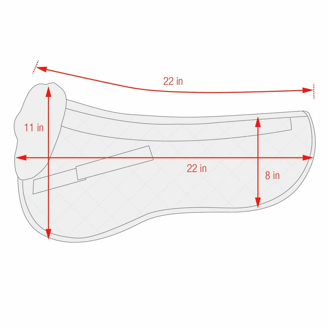 Equine Comfort Products ECP Classic Sheepskin Half Pad Saddle Pads & Fittings 4 Equine Comfort Products ECP Classic Sheepskin Half Pad Saddle Pads & Fittings