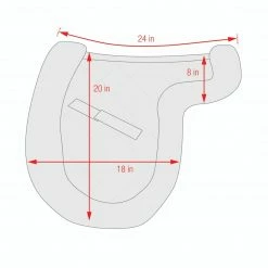 Equine Comfort Products ECP Sheepskin All Purpose Pad Fully Lined