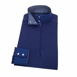 Essex Classics Blue Stirrup Ladies “Dusk” Navy Jumper Performance Show Shirt Show Shirts