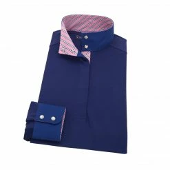 Essex Classics Pink Stripe Ladies “Dusk” Navy Jumper Performance Show Shirt