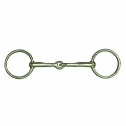 English Riding Supply AlBaCon German Silver 13 MM Solid Mouth Bradoon With 55mm Rings Horse Bits