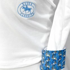 Essex Classics Girls "Lions" Talent Yarn Wrap Collar Long Sleeve Show Shirt 10 Essex Classics Girls