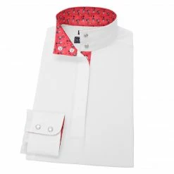 Essex Classics Ladies "Cock-a-Doodle-Do" Talent Yarn Straight Collar Long Sleeve Show Shirt 14 Essex Classics Ladies