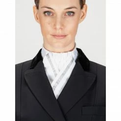 Equiline Cloe Stock Tie With Silver Ribbon