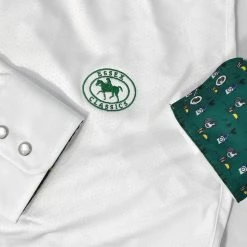 Essex Classics Ladies "Cock-a-Doodle-Do" Talent Yarn Straight Collar Long Sleeve Show Shirt 18 Essex Classics Ladies