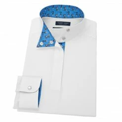 Show Shirts Essex Classics Girls "Roosters" Talent Yarn Wrap Collar Long Sleeve Show Shirt