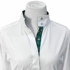 Essex Classics Ladies "Cock-a-Doodle-Do" Talent Yarn Straight Collar Long Sleeve Show Shirt 17 Essex Classics Ladies