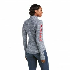 Ariat Women's Gridwork 1/4 Zip Long Sleeve Baselayer-Sale 6 Ariat Women's Gridwork 1/4 Zip Long Sleeve Baselayer-Sale