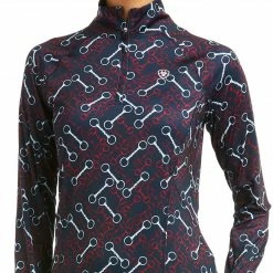 Ariat Women's Lowell 2.0 1/4 Zip Long Sleeve Baselayer- Team Print-Sale