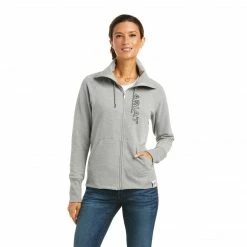 Ariat Women's Team Logo Full Zip Sweatshirt-Sale