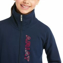 Ariat Youth Team Logo Full Zip Sweatshirt-Sale