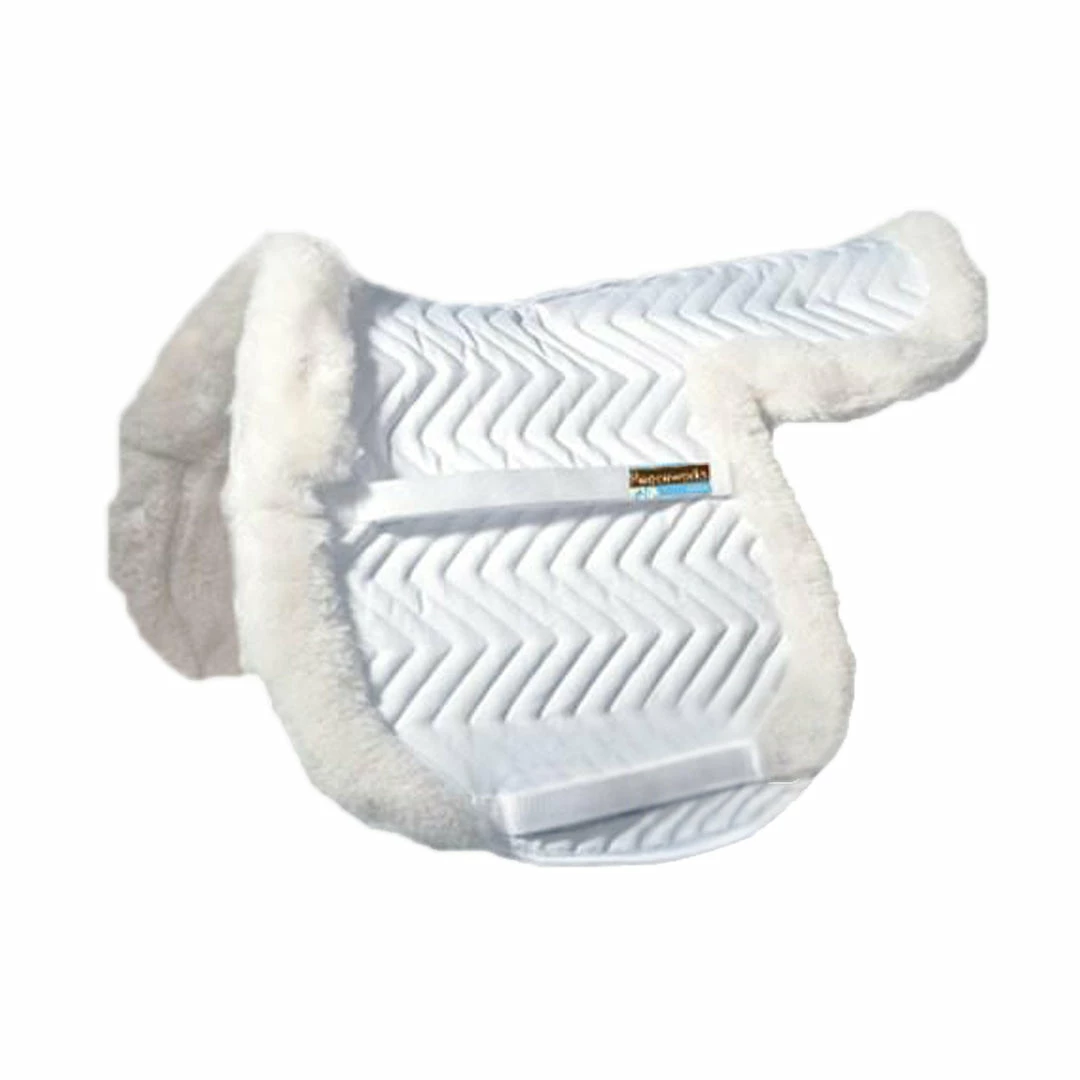 Saddle Pads & Fittings Fleeceworks Therawool Show Hunter Pad With Partial Trim & Perfect Balance Technology 3 Saddle Pads & Fittings Fleeceworks Therawool Show Hunter Pad With Partial Trim & Perfect Balance Technology