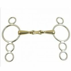 Intrepid German Silver Continental Solid French Link Gag Bit