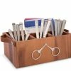 Arthur Court Flatware Caddy - Horse Bits Leather Handles Equestrian Decor 2 Arthur Court Flatware Caddy - Horse Bits Leather Handles Equestrian Decor